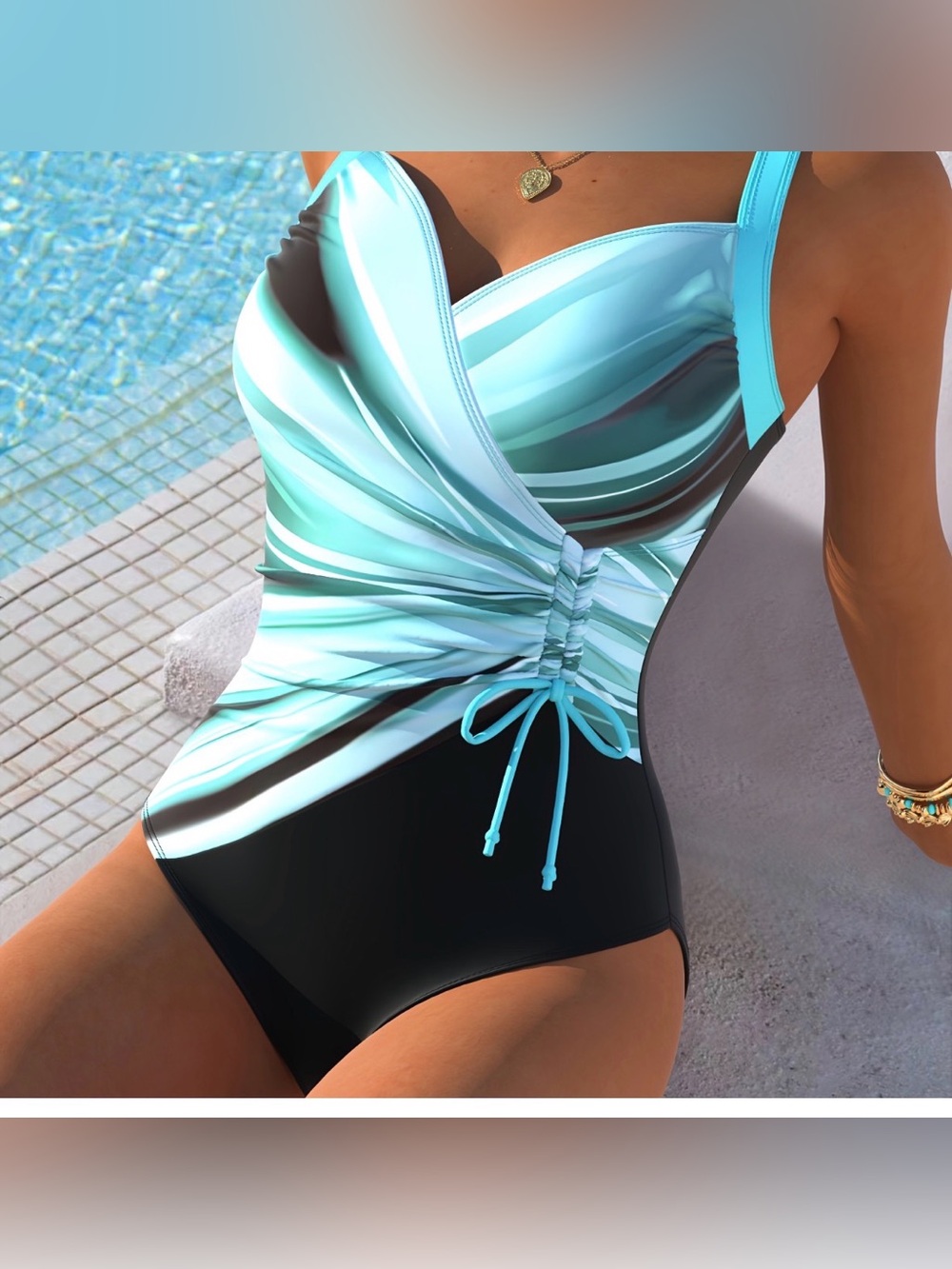 Plus size One piece swim suit